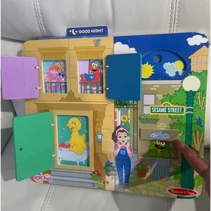 Melissa & Doug Ms. Rachel Sesame Street Activity Board Preschool Learning Toy
